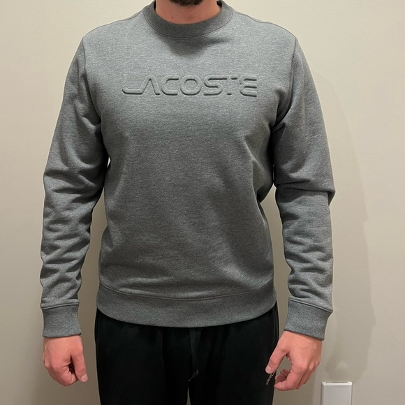 Lacoste Other - Lacoste Lettered Crew Neck Cotton Sweatshirt